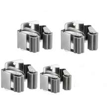 Soporte de pared para escoba y utensilios, 2/4 piezas, soporte de pared para herramientas, incluyendo material de montaje, para montaje en pared de utensilios de jardín como escoba, trapeador, pala, herramientas - Multicolor - Ver 11