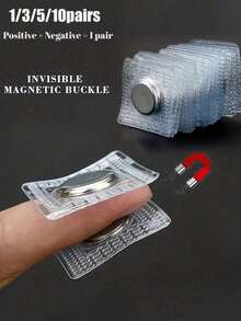 Vielseitige unsichtbare Magnetknöpfe. Leicht zu tragen. Kompakt, leicht und praktisch zum Aufbewahren. Wiederverwendbare 1 cm Metall-Nähknöpfe. Geeignet für Kleidung, Taschen und Geldbörsen. Geeignet für Ausgehen, Outdoor-Reisen und Rückkehr zur Schule.