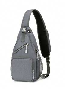 1pc High Quality Lightweight Crossbody Chest Bag For Men And Women, New Style Chest Bag Sports Leisure Multifunctional Simple Casual Business Student Men And Women Fashion Crossbody Bag, Large Capacity With Tablet Compartment, Adjustable Shoulder Strap And Zipper Closure, Sporty Design For Outdoor Travel, Work, Hiking - Multiple Colors (Floral, Solid), Durable Polyester Bag