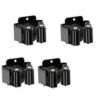 Soporte de pared para escoba y utensilios, 2/4 piezas, soporte de pared para herramientas, incluyendo material de montaje, para montaje en pared de utensilios de jardín como escoba, trapeador, pala, herramientas - Multicolor - Ver 10