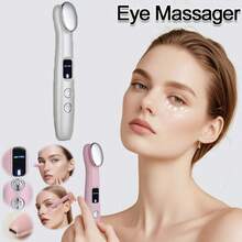 Elektrischer Gesichts-Massagegerät mit Augen-Massage, wiederaufladbar, Heißtherapie, Vibrationsmassage für Augenpflege und Gesichtsrelaxation, für den Heimgebrauch, 300mAh