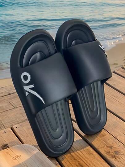 Nouvelles Pantoufles Mode Homme - Design Minimaliste, Décontracté et Polyvalent, Matériau EVA, Doux, Confortable et Léger, Anti-Dérapant, Silencieux, Résistant aux Odeurs, Séchage Rapide et Durable pour la Salle de Bain, Convient pour le Shopping Extérieur, Style Unisexe