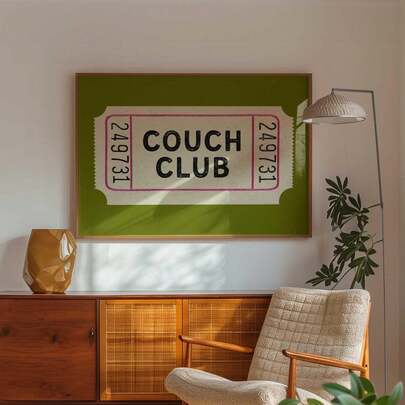 1pc Vintage Ticket Stub Wall Art, Retro Ticket Quote Printed Canvas Painting, Typography Poster, Banner, Suitable For Hanging Above Sofa In Bedroom, Living Room, Apartment, Dorm, Gift For Her, Frameless Or Framed Option