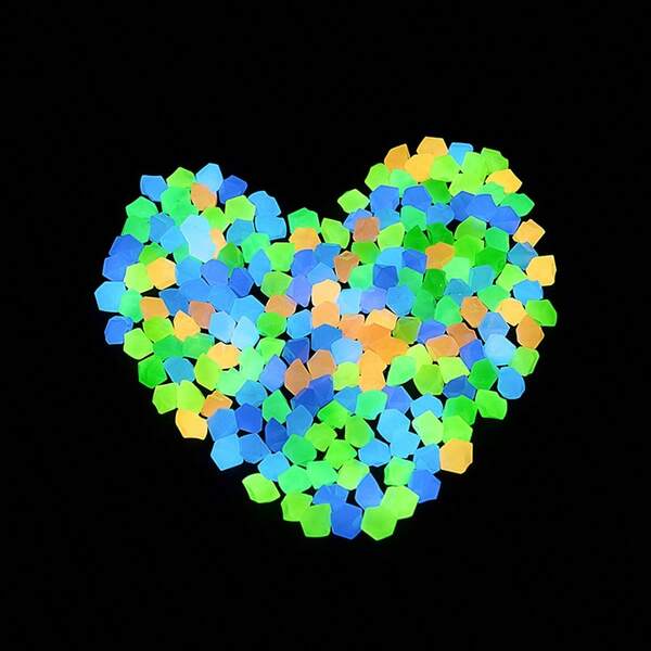 Resin Glow In The Dark Pebbles - Glow Garden Stones For Fairy Gardens, Bonsai, Aquarium Decor - DIY Miniature Decorative Stones For Landscaping