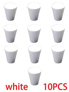 10 قطع مقابض أبواب الخزانة ذات الثقب الواحد، مناسبة للخزائن والدواليب والأدراج والخزائن الجدارية وخزائن الأحذية، مقابض دائرية ذهبية اللون ذات ثقب واحد، مصنوعة من سبيكة الزنك، مع البراغي المرفقة