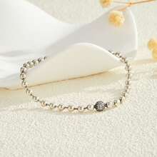 1 Stück Armband mit rosévergoldeter Silberkette und Zirkoniasteinen, ein perfektes Liebesgeschenk für Frauen - mehrfarbig - Übersicht 19