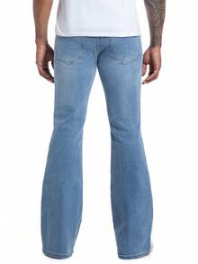 Men's Bell Bottom Jeans 60s 70s Outfits For Men,Mens Bell Bottoms Pants Flare Jeans Light Blue - Medium Wash - View 7