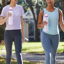 Owalaa Pinkish Purple Water Bottle 24oz,710ml,With Straw,Suitable For Carrying Out,Heat Preservation Time More Than 24 Hours,Cold And Hot Water Can Be Insulated,Can Make Coffee,Frozen Drinks,Suitable For Camping,Work,Indoor And Outdoor Use - 淡紫色 - 查看 7