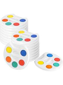 1/3 件迷你水彩颜料套装调色板，5 色迷你颜料套装（含画笔），艺术派对礼品，派对礼品，礼品袋，用于艺术用品、生日派对、活动和聚会 - 彩色 - 查看 10