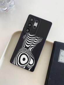 1 件艺术性感动漫女孩素描黑眼防震 TPU 材质手机壳，适合作为节日礼物，兼容 Xs/Xsmax/Xr/11 12 13 14 15 16pro/Promax/14 15 16plus Nothing、Pixel、INFINIX、Redmi 系列手机 - 彩色 - 查看 3