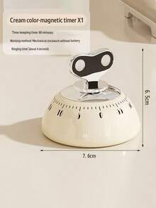 磁性厨房定时器数字定时器手动倒计时闹钟机械烹饪定时器烹饪淋浴学习秒表 - 彩色 - 查看 7