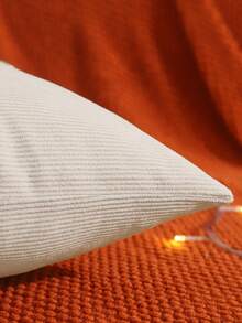 Dekorativer Überwurf-Kissenbezug für den Herbst, Kürbis-Stickerei, Cord-Streifen, Erntesaison Thanksgiving Wohnzimmer Schlafzimmer Sofa Party Dekoration, Halloween