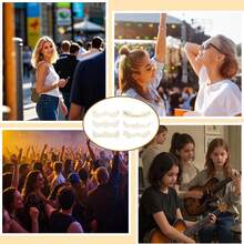 12pcs Gold Freckles Temporary Face Tattoos, Sparkle Makeup Patches, Waterproof Glow Up Face Glitter Speckles Cosmetic Stickers For Women Festival Carnival Party Dancing Makeup