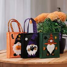 1 buc/3 buc Decorațiuni de Halloween pentru păpuși cu desene animate, geantă de in cu oameni din pădure, geantă de bomboane pentru păpuși fără chip, en-gros pentru evenimente de sărbători, consumabile pentru petreceri