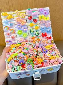 40 قطعة/مجموعة من أربطة الشعر الوردية الجميلة، تشمل مجموعة متنوعة من إكسسوارات الشعر الرائعة مثل التيجان والقوس والزهور والفواكه والفيونكات، بأنماط متعددة وألوان زاهية - مناسبة للفتيات والنساء، ضرورية للعودة إلى المدرسة، سهلة المطابقة للذيول والضفائر أو الكعكات، تضفي مظهرًا لطيفًا ومرحًا، مليئة بالبراءة والفرح في كل لحظة، أربطة الشعر، مطاطات الشعر، حبال الشعر - متعدد الألوان - مشاهدة 11