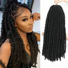 1-6 Packungen Gehäkelte Schmetterling Zöpfe, 12", 14", 18", 22", 24", 30", 36" vorgeschlungene Schmetterling Zöpfe, weich & flauschig, vintage Schmetterling Zöpfe, synthetische Göttin Zöpfe, lockige Zöpfe, gehäkelte synthetische Perücken, geeignet für Frauen & Mädchen, toll für Freitag, Weihnachtsgeschenke, Alltag, Feiertage, Schwimmen, Partys, Aufführungen, Geschenke, Hochzeiten und mehr - Verschiedenfarbig - Übersicht 34