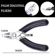 QIAO 1 Stück Edelstahl Zange Schmuckherstellung Zange Werkzeuge Drahtschneider für Schmiedearbeiten, Handwerken, Schmuckherstellung Zubehör