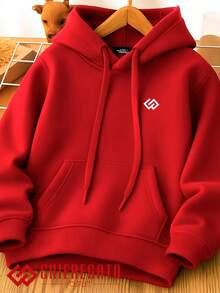 Sweatshirt Flannel Cold Weather Hoodie Children's  Sweatshirt Boy Girl Original Premium Everyday - Đỏ - Xem 1