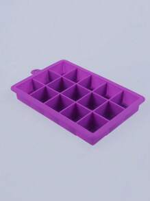 15/24孔硅胶冰格，柔韧可重复使用，适用于冰箱、饮料、巧克力、果汁，易于脱模，可用于制作方形冰块，也可用于自制鸡尾酒和饮品，是节日、圣诞装饰和礼品的必备品。 - 彩色 - 查看 10