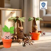 Warner Bros Harry Potter Mandrake Plush Toy Doll, Home Decor, Car Decoration, Bedroom, Sofa Plush Ornament, Children's Gift, Valentine's Day, Christmas, New Year's Plush Gift, Detachable Plush Doll - Multicolor - View 1