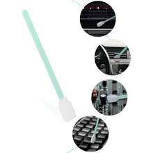 50 Pzs Hisopos De Esponja Limpieza Cabezal Plumas Roland,Ampliamente utilizado en la limpieza de cabezales de plotter Epson, Roland, Mimaki y otros, limpieza micromecánica, eliminación de contaminantes duros, tintas, placas de circuitos, lentes ópticas y otros productos electrónicos. Limpieza de componentes sensibles a la electrostática (varillas de polipropileno con función antiestática), eliminación de residuos de material sobrante - Azul Cadete - Ver 5