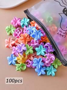 20/30/40pcs Matte Finish Flower Hair Clips, Non-Slip Daisy Hair Clips, Cute Mini Flower Hair Clips For Girls, Suitable For Fine Hair, Mixed Adorable Hair Accessories - Multicolor - View 7