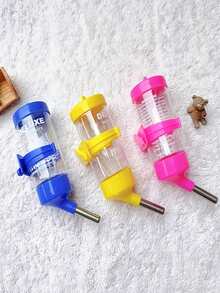 1pc Stainless Steel Anti-Leakage Ball Bearing Water Dispenser, Hanging Water Bottle - (Color Random) - For Your Pet's Hydration, Vibrant Color, Durable And Easy To Clean, Suitable For Hamsters, Rabbits And Other Small Pets