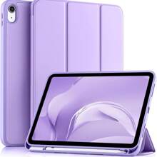 IPad Tablet Case Compatible With IPad (A16) 11th Generation Case 11 Inch 2025, For IPad 10th Generation Case 10.9 Inch 2022 With Pencil Holder, Slim Trifold Stand Protective Cover With Soft TPU Back, Sky Blue