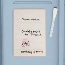 Magnetic Weekly Dry Erase Board With Bow Design For Fridge Or Locker