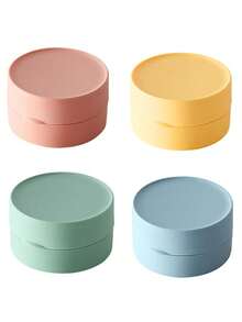 便携式香皂架可爱香皂容器盒可爱洗手液旅行盒适用于家庭户外徒步旅游露营 - 彩色 - 查看 22