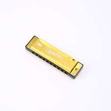 1 pieza Armónica de blues profesional diatónica de 10 orificios de metal, adecuada para principiantes - Ver 3