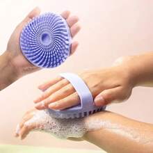 硅胶沐浴刷，泥灰擦洗工具软毛沐浴刷，浴室沐浴刷（淋浴海绵替代品） - 硅胶材质旋风圆形设计 - 深层去角质和清洁 - 日常使用