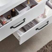 1-Piece / 2 Pieces Black Modern Minimalist Aluminum Alloy Door Handle Series, Suitable For Wardrobe, Bedside Table, TV Cabinet Drawer Handles, And Furniture Hardware Accessories