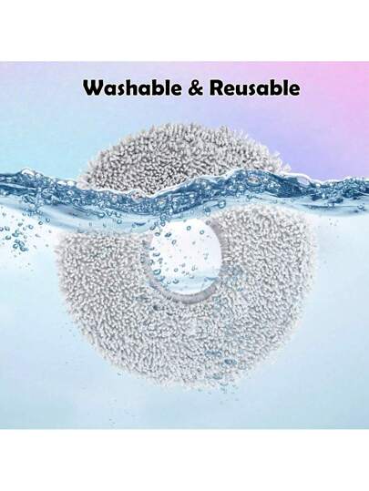 Microfibre Mop Pads Dreame L10s Ultra/ L10 L20 Pro Ultra Heat/ X40 Complete Xiao Mi X10+ X20+Robot Stofzuiger Cleaner, Reusable Washable Replacement view 7