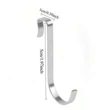 5/10 chiếc móc treo đồ hình chữ S bằng thép không gỉ 201, phụ kiện giá treo đồ gắn cửa tủ đầu giường, ban công nhà bếp - Nhiều màu - Xem 6