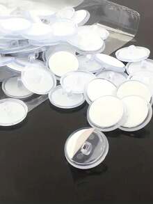 100pcs Clear Self Adhesive Ceiling Hooks, No Drilling Required, Ceiling Mounted Hooks With Flagpole Clips, Bedroom Bathroom Living Room Car Hanging Hooks - White - View 7