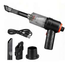 Mini Aspiradora 3 en 1 Portátil Limpieza Hogar Auto - Negro - Ver 1