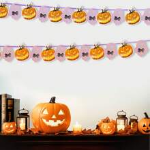 10 PIEZAS/50 PIEZAS/Set Banderas de Halloween, Calabazas, Fantasmas, Banderas, Banderas de Arrastre, Decoración del Hogar, Banderas de Jardín, Fiesta Temática, Decoración de Halloween, Decoración de Fiesta de Cumpleaños, Decoración de Frutas, Decoración de Celebración, Accesorios de Jardín y Patio Exterior - Multicolor - Ver 3