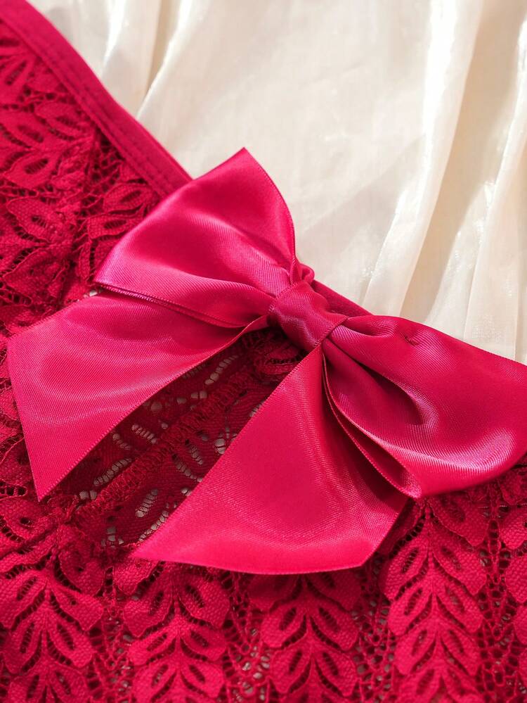 4件套女士加大码舒适蕾丝边宽松三角内裤 - 彩色 - 查看 7