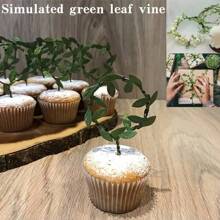 Artificial Green Leaf Vine Silk Cloth Willow Leaf Wreath Decoration, Green Plant DIY Handmade Wreath Craft Supplies, Home & Holiday Decor
