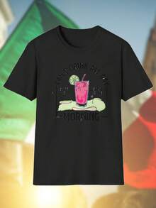 CAN T DRINK ALL DAY IF YOU DON T START IN THE MORNING Maglietta Uomo Divertente Moda Estiva Tshirt Cotone Regalo Originale Idea  Stampa Qualità Offerta Esclusiva Casual