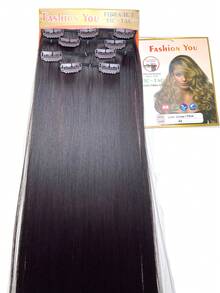 Organic Hair Tic Tac Straight Wavy 4 Screens 70cm 150g Dull Thread And Accepts Flat Iron Fashion You - Dark Brown - View 3