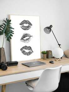 1 幅现代简约黑白艺术帆布海报，背景墙装饰挂画，独特的墙壁艺术装饰，适用于卧室客厅走廊装饰，无框 - 黑與白 - 查看 23