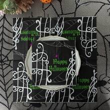 20 hojas, pañuelos de papel impresos de 3 capas gruesas para decoraciones de Halloween, una mesa de fiesta elegante, servilletas de papel con estampado de telaraña negra de estilo para la fiesta de Halloween feliz, 13*13 pulgadas