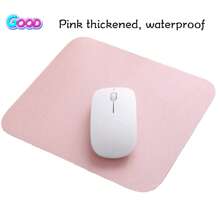 2/1pc Pu Mouse Pad, Square Mouse Pad, PU Leather, Easy To Clean And Waterproof, Simple Solid Color, Square Leather Mouse Pad, Single Pack, One Size/Pink, Office Supplies. Gaming Mouse Pad Desk Accessories Office Desk Accessories Mousepad Mouse Pad For Desk - Pink - View 13