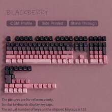 APAYADO Teclas Personalizadas em Material PBT com Impressão Lateral Translúcida e Gradiente, Altura OEM Adequada para Interruptores MX, Customização de Teclado Mecânico DIY (Teclado não Incluído)