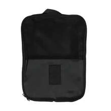 Bolsa de zapatos de viaje portátil de alta calidad, bolsas para ropa interior, organizador de doble/un capa, almacenamiento, accesorios multifunción - Azul marino - Ver 11