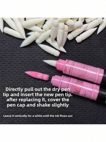 Guangna Langguo Marcador de pintura líquida acrílica universal con punta - Blanco, Durable, Alta calidad, Adecuado para proyectos de artes y manualidades, Suministros de artesanía | Suministros de arte | Punta de escritura suave, Accesorios de bolígrafo marcador