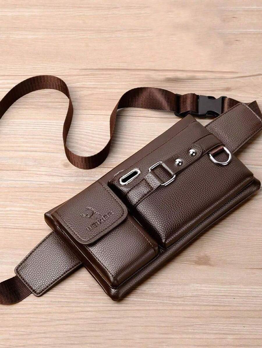 New Style Waist Bag For Men, Suitable For Working On Construction Sites Or Setting Up Stalls, Large Capacity For Holding Change, Multi-Functional, Adjustable Strap For Carrying Around.