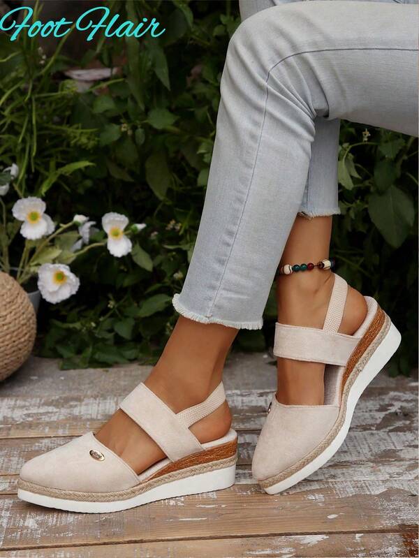 Women's Thick Sole Closed Toe Versatile Comfortable Beach Vacation Summer Plus Size Sandals